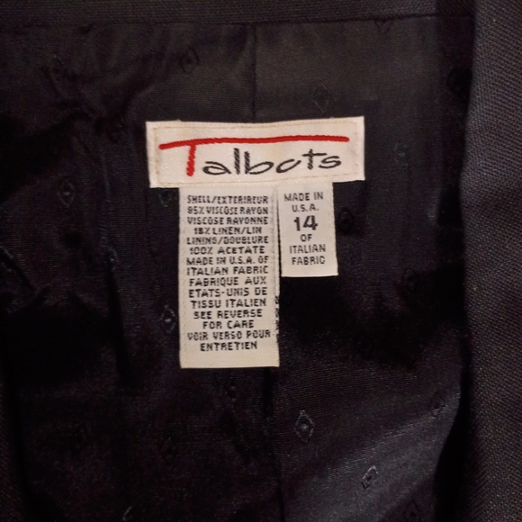 Talbots Women's Blazer – Size 14 Gold Button Detail Blazer Jacket Formal Preppy - Picture 5 of 5